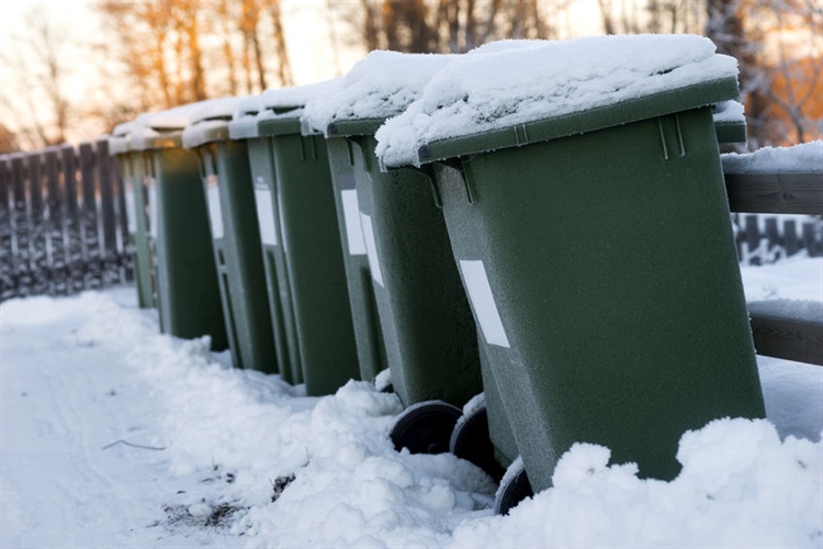 Svoz komunálního odpadu o vánocích a na přelomu roku